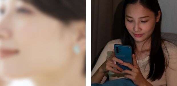 写真撮影：悪い例